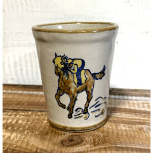 Louisville Stoneware 1978 Kentucky Derby Tumbler 104th Running Year of the Horse